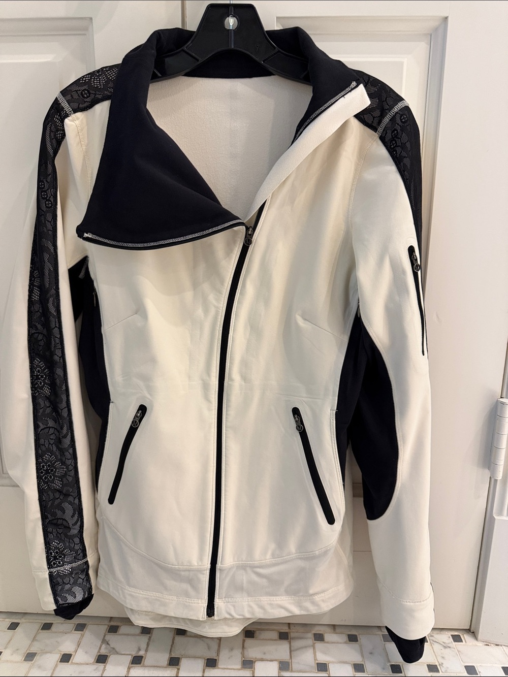 lululemon athletica White and Black Softshell Utility Jacket